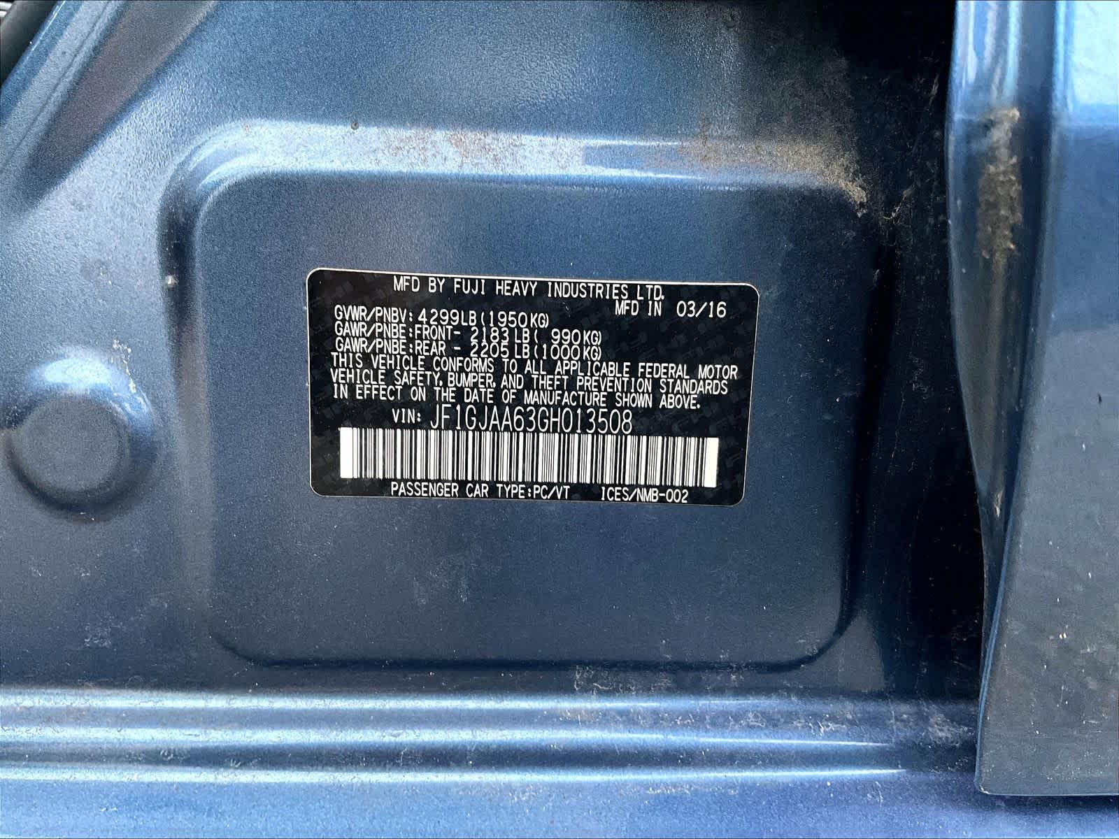 used 2016 Subaru Impreza car, priced at $12,997