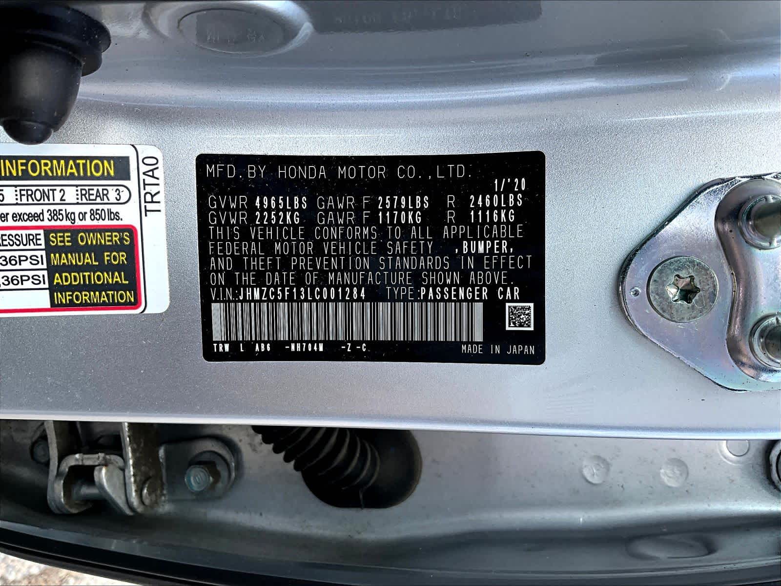 used 2020 Honda Clarity Plug-In Hybrid car, priced at $18,557