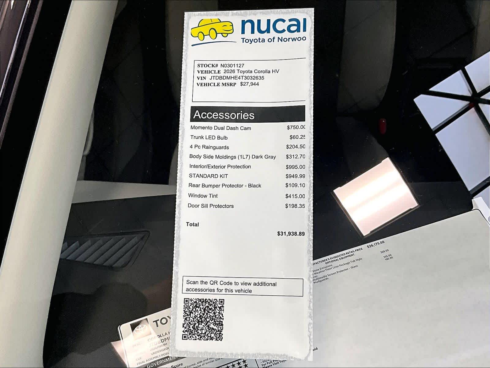 new 2026 Toyota Corolla car, priced at $26,280