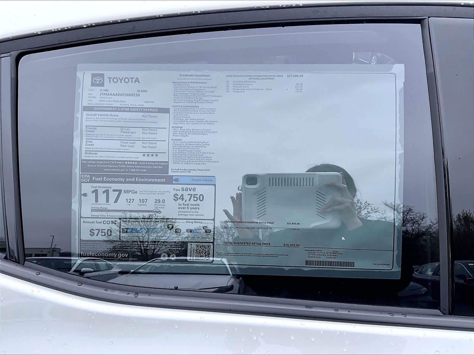 new 2026 Toyota C-HR car, priced at $37,890