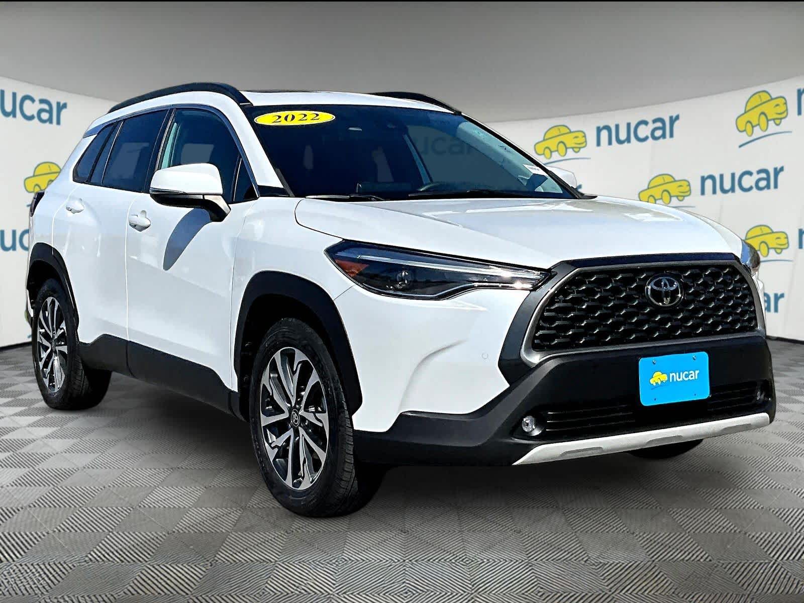 White (Wind Chill Pearl) 2022 Toyota Corolla Cross XLE AWD SUV / Crossover All-Wheel Drive Continuously Variable Transmission