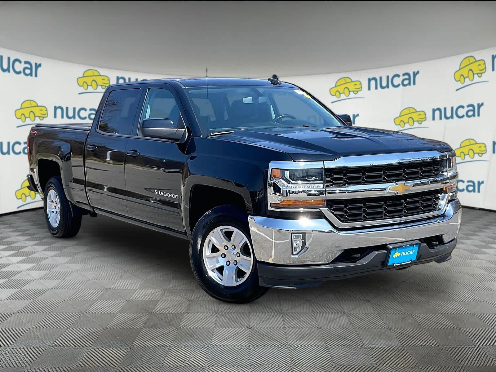 Black 2018 Chevrolet Silverado 1500 LT Crew Cab 4WD Pickup Truck Four-Wheel Drive 6-Speed Automatic