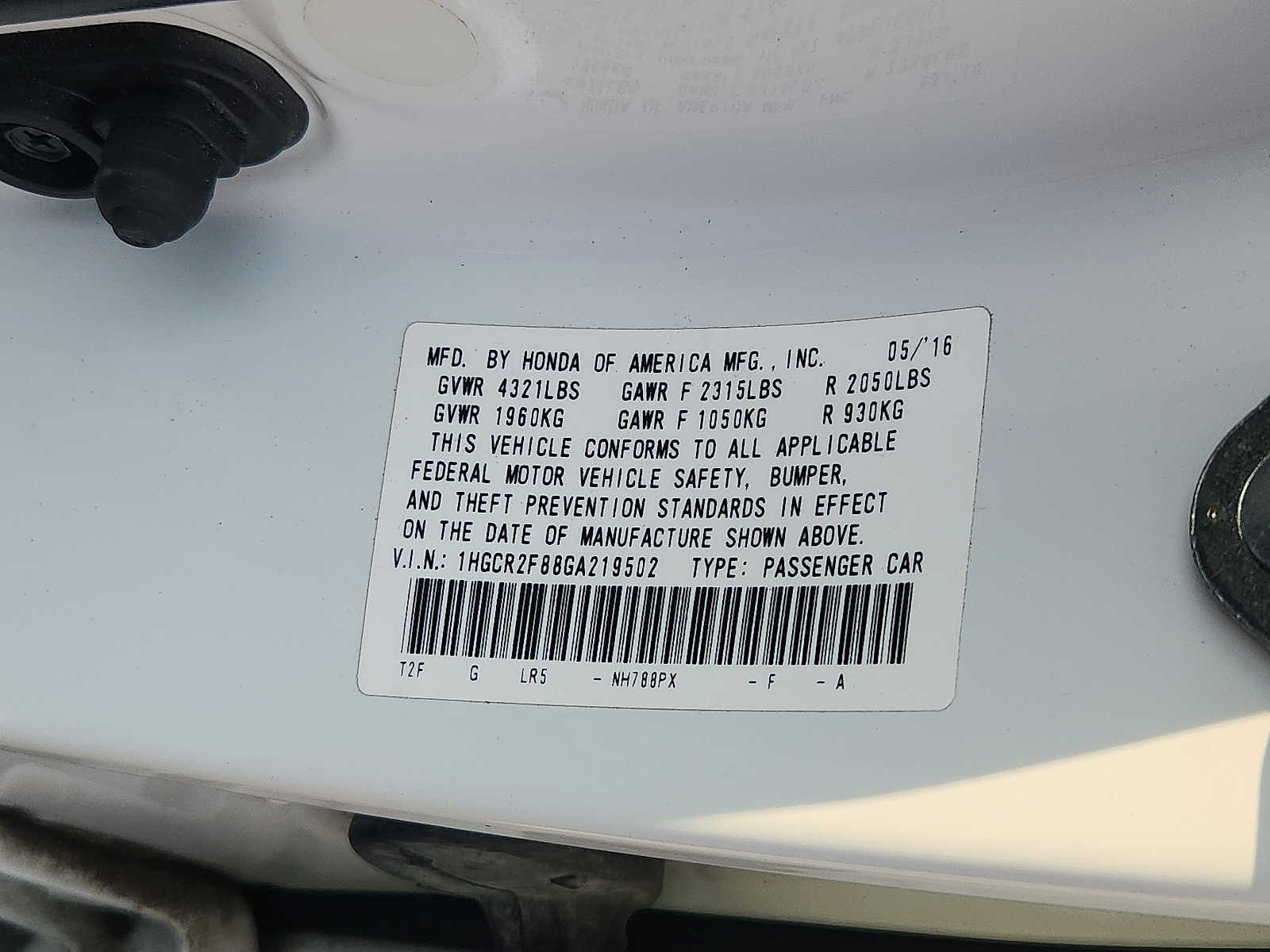 Used 2016 Honda Accord Sedan Sedan