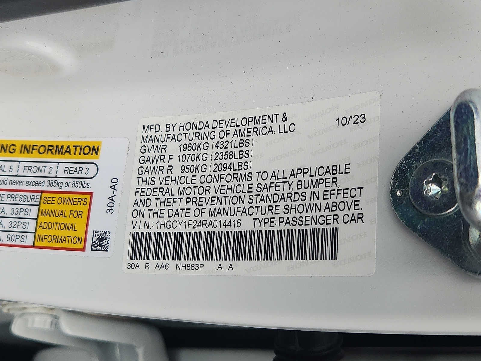 Used 2024 Honda Accord Sedan