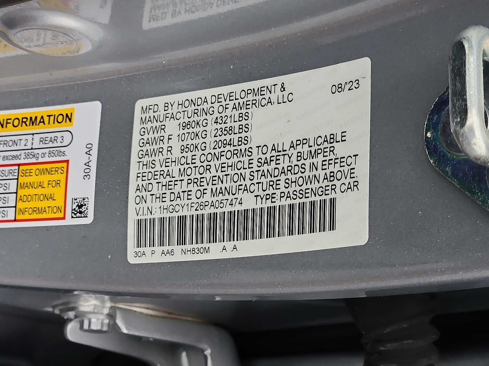 Used 2023 Honda Accord Sedan