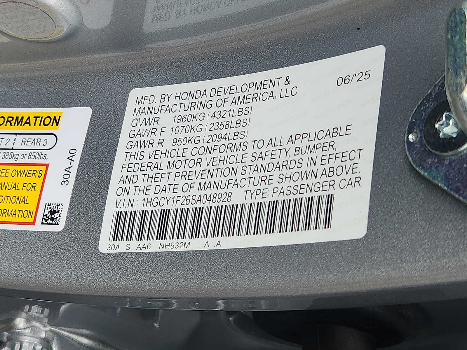 Used 2025 Honda Accord Sedan