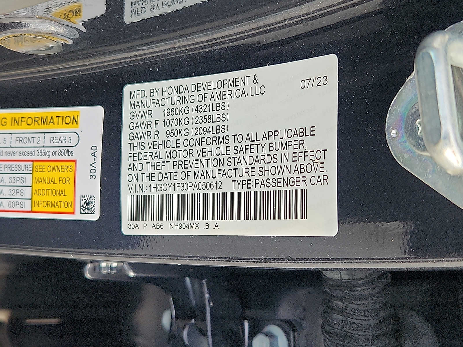 2023 Honda Accord EX - Photo 27