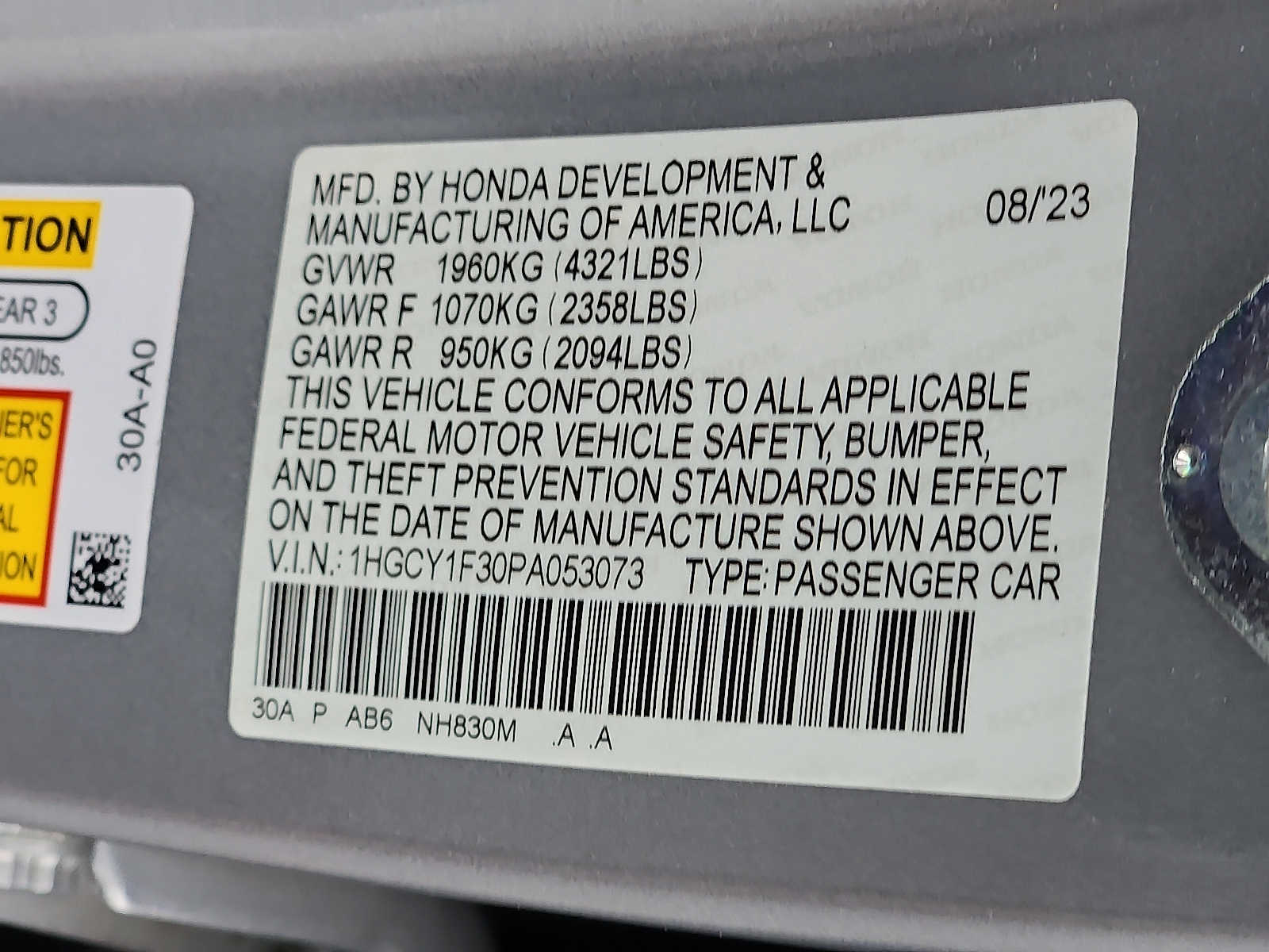 2023 Honda Accord EX - Photo 27
