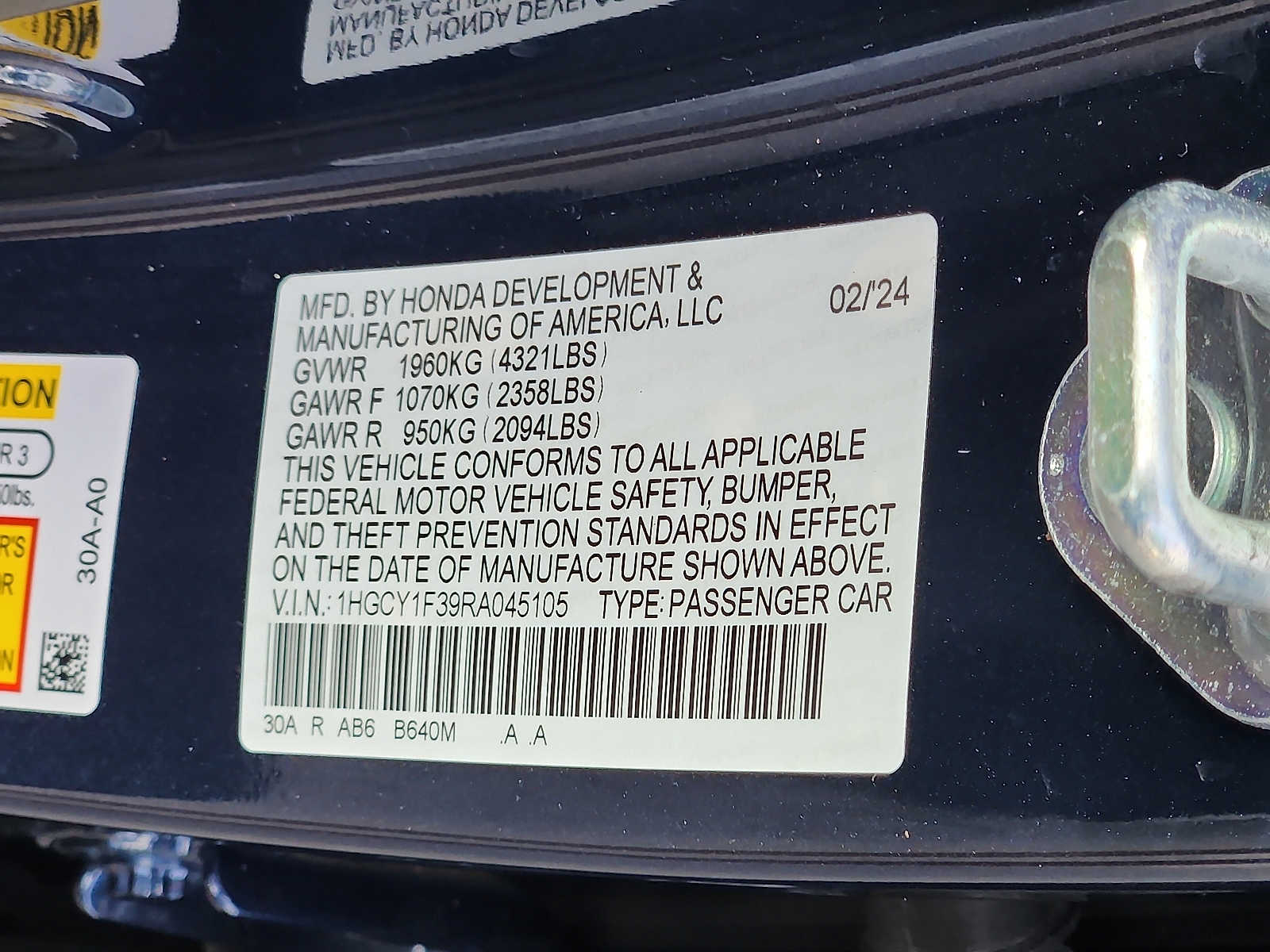 Used 2024 Honda Accord Sedan