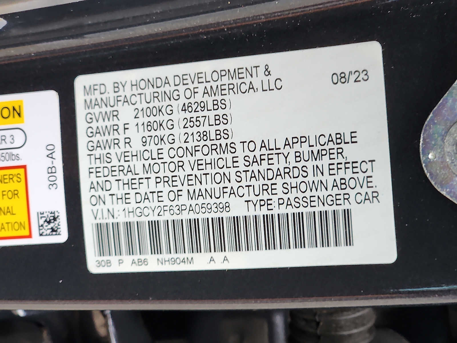 Used 2023 Honda Accord Hybrid Sedan