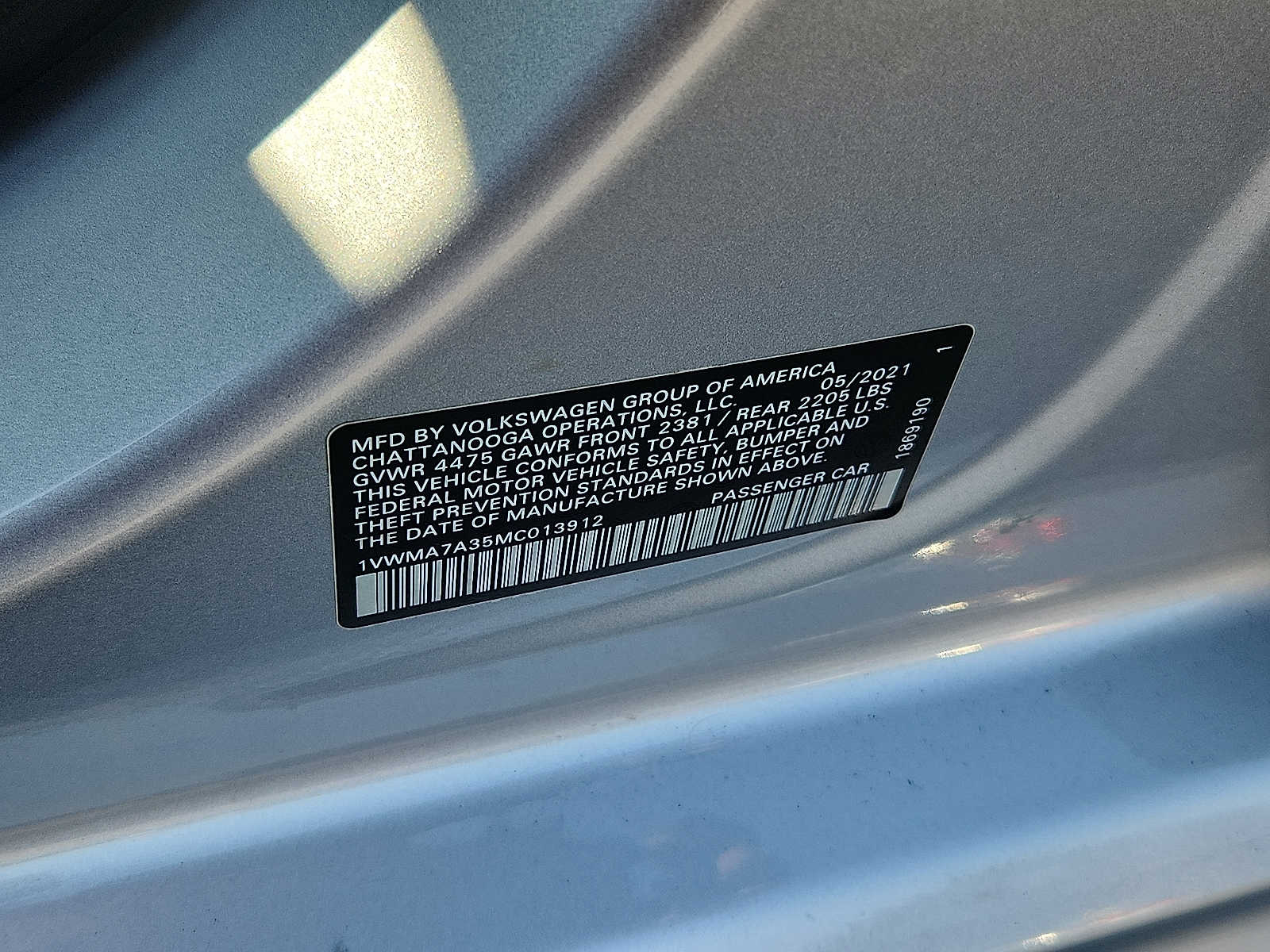Used 2021 Volkswagen Passat Sedan