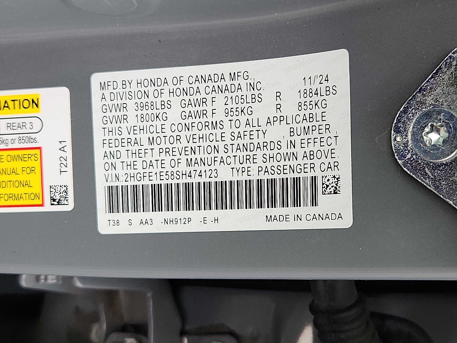 Used 2025 Honda Civic Sedan