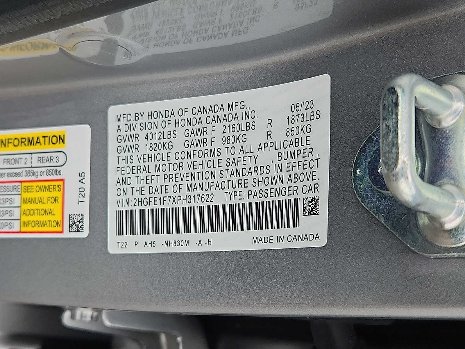 Used 2023 Honda Civic Sedan