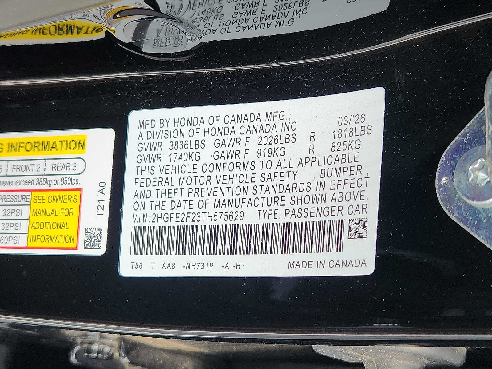 Used 2026 Honda Civic Sedan