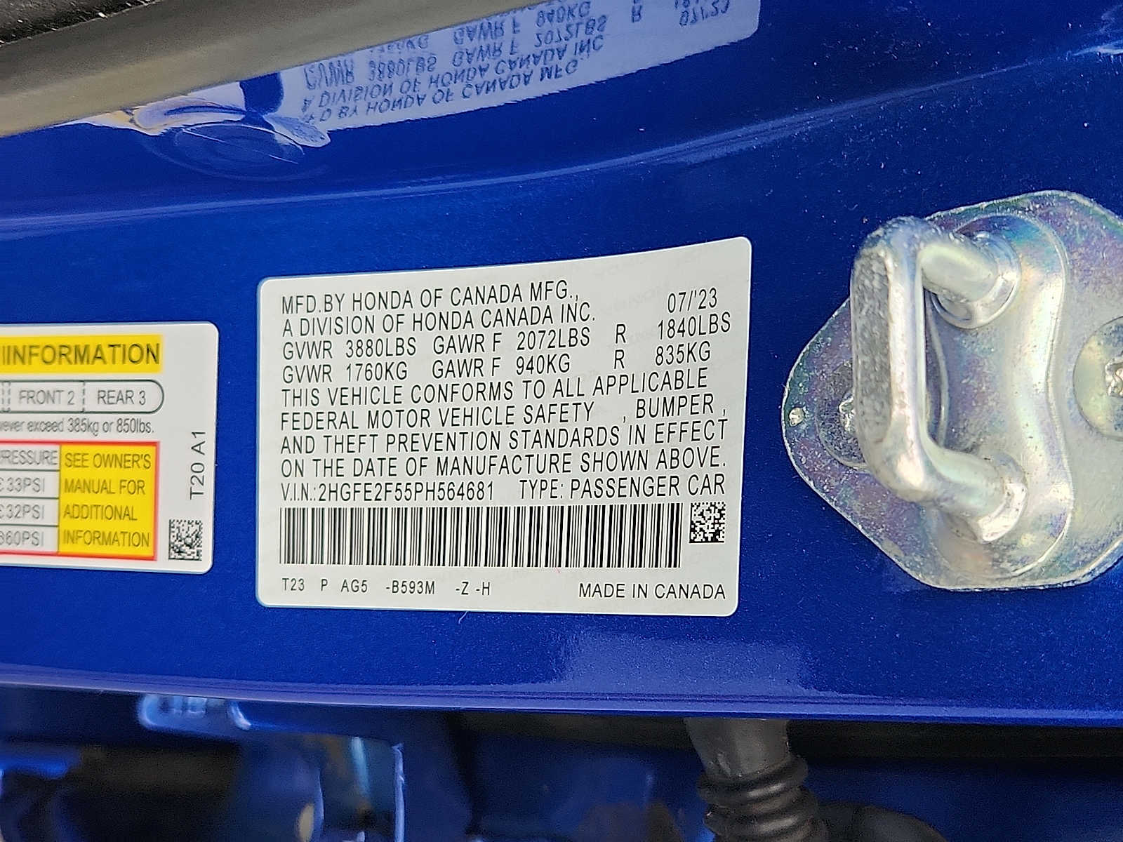 Used 2023 Honda Civic Sedan