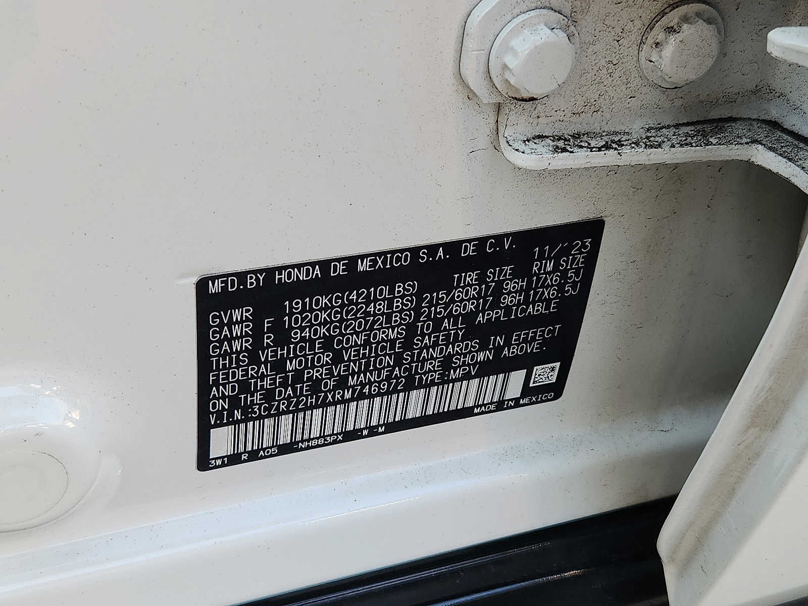 Used 2024 Honda HR-V SUV
