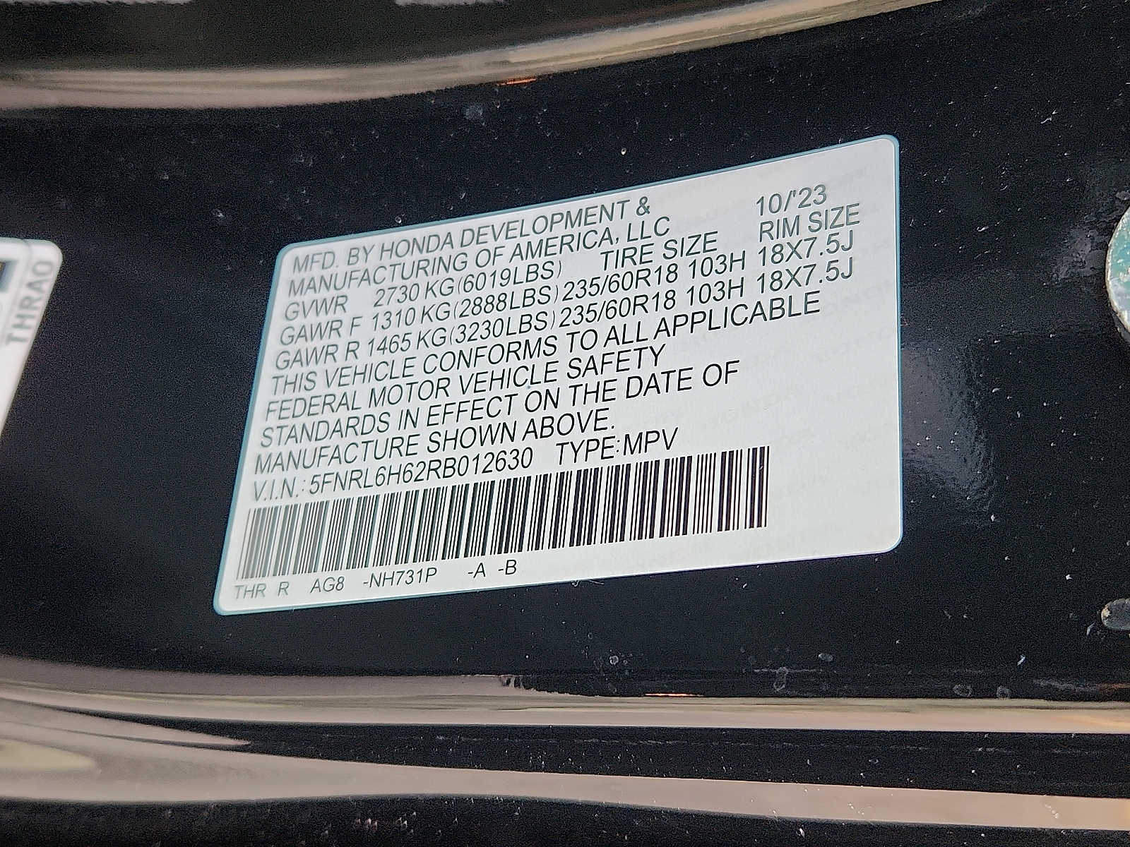 2024 Honda Odyssey EX-L - Photo 27