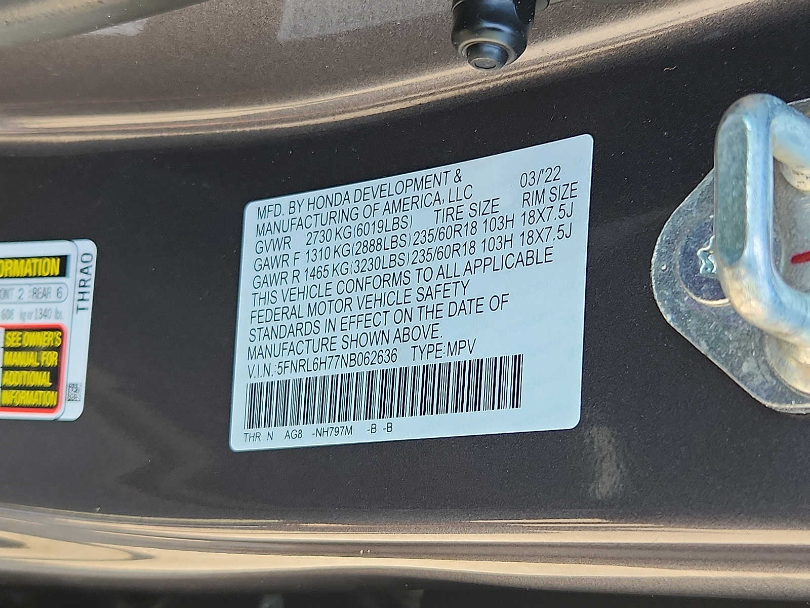 2022 Honda Odyssey EX-L - Photo 26