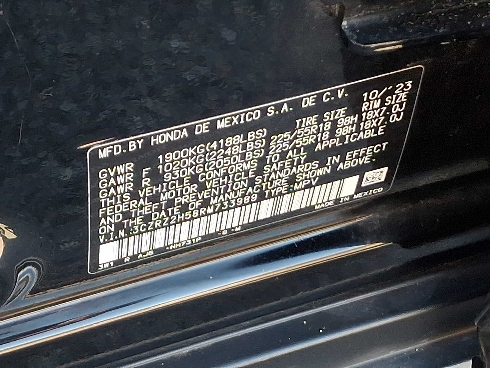 Used 2024 Honda HR-V SUV