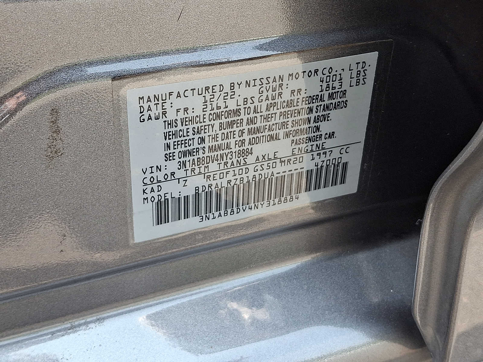 Used 2022 Nissan Sentra Sedan