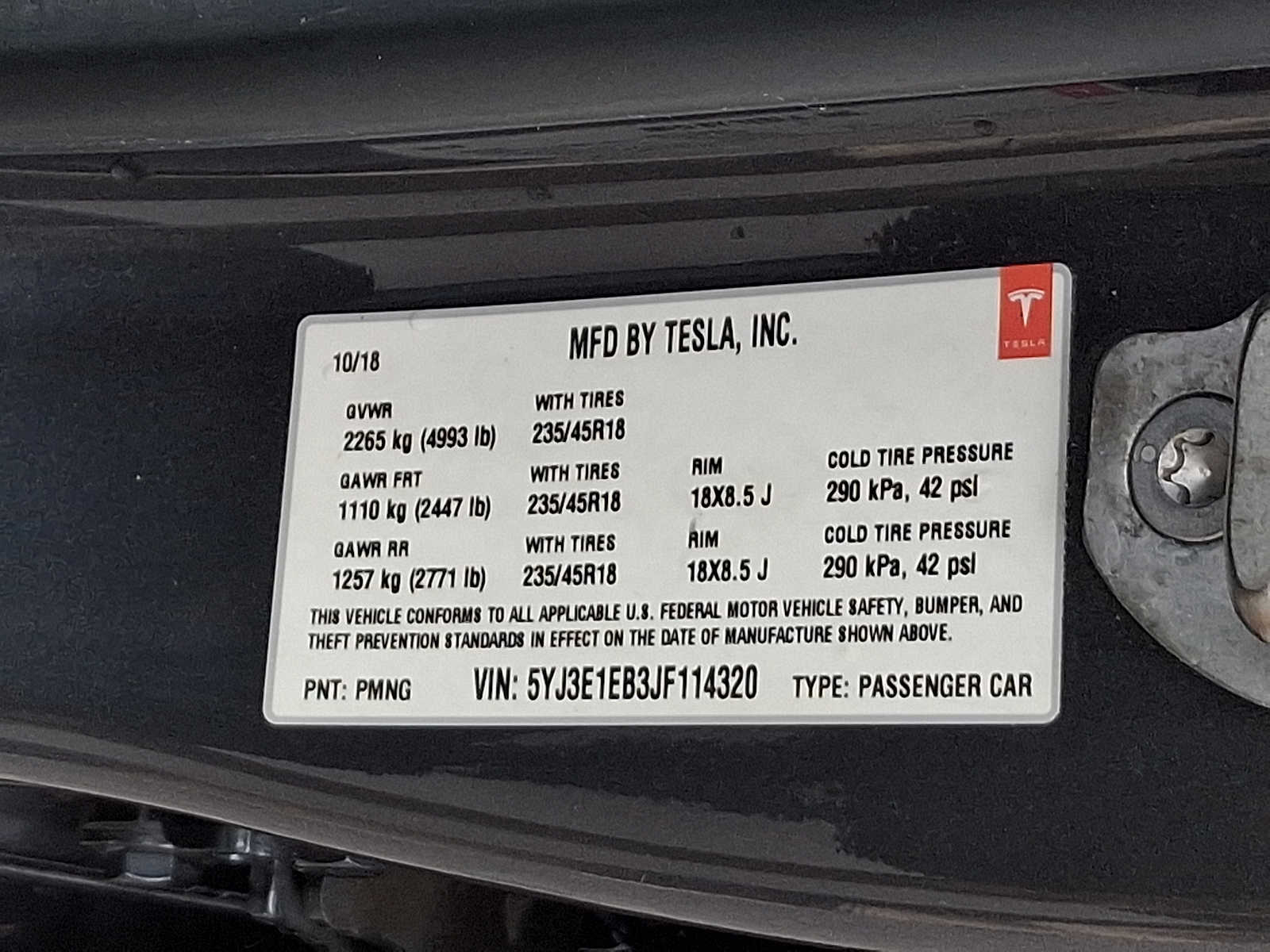 Used 2018 Tesla Model 3 Sedan