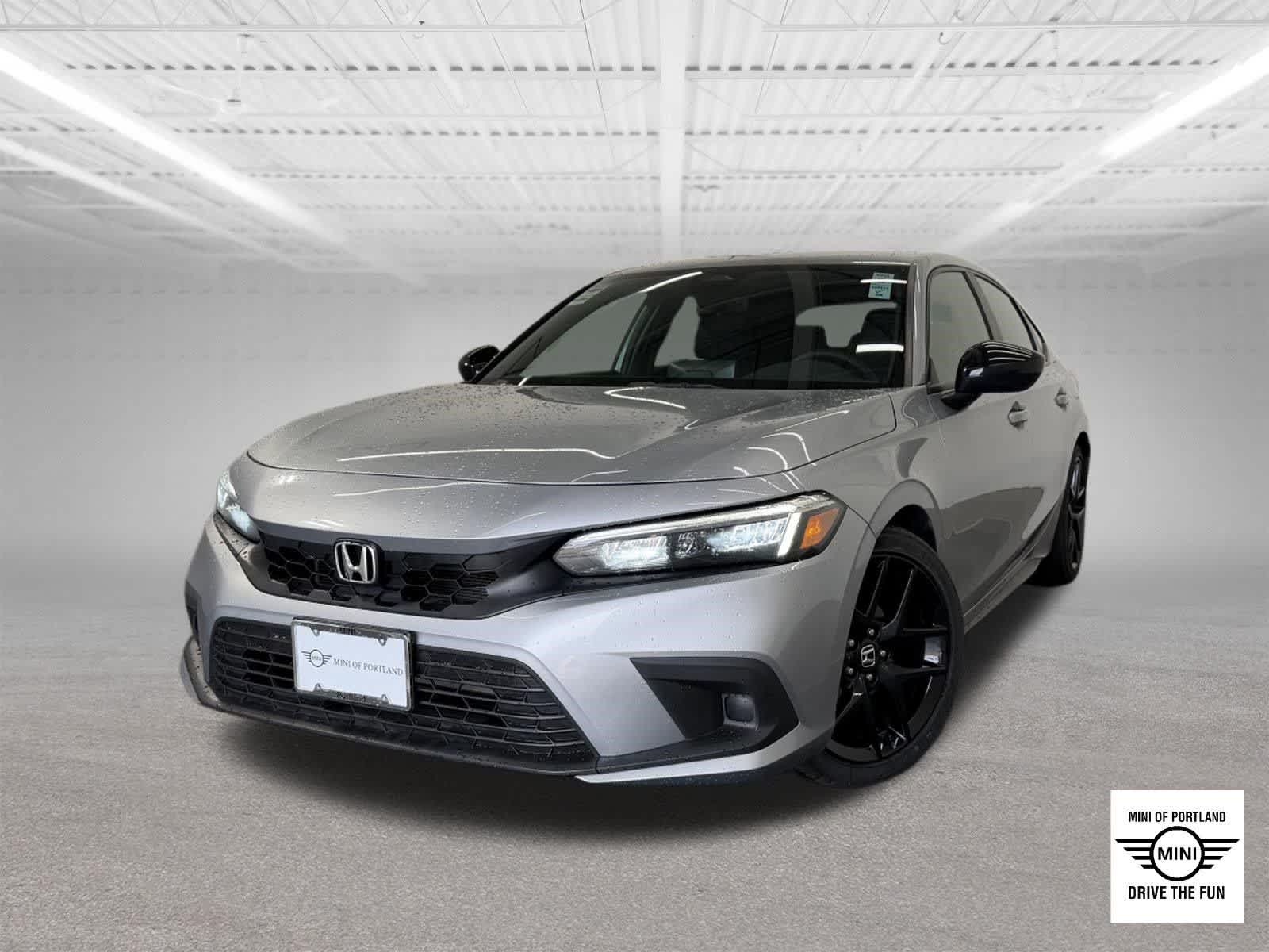 Lunar Silver Metallic 2024 Honda Civic Hatchback Sport FWD Hatchback Front-Wheel Drive Continuously Variable Transmission