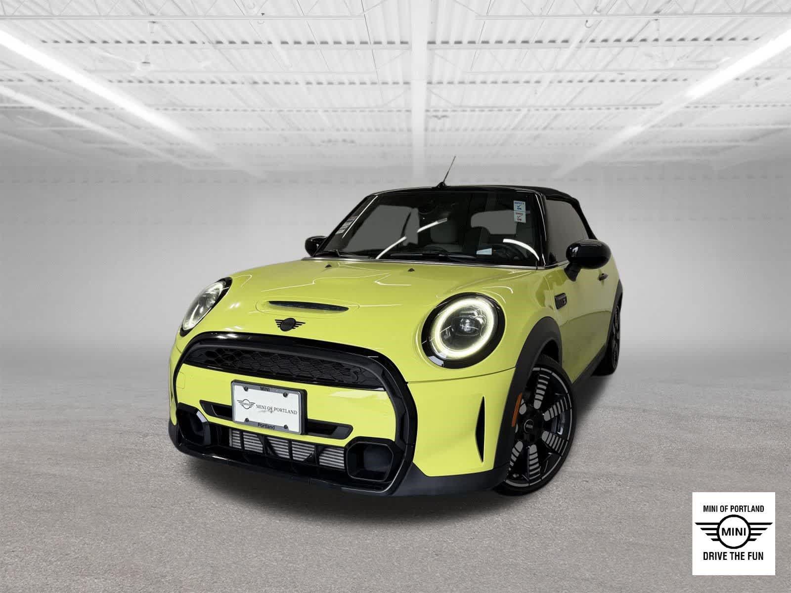 Zesty Yellow 2022 MINI Cooper Convertible Front-Wheel Drive 7-Speed Automatic