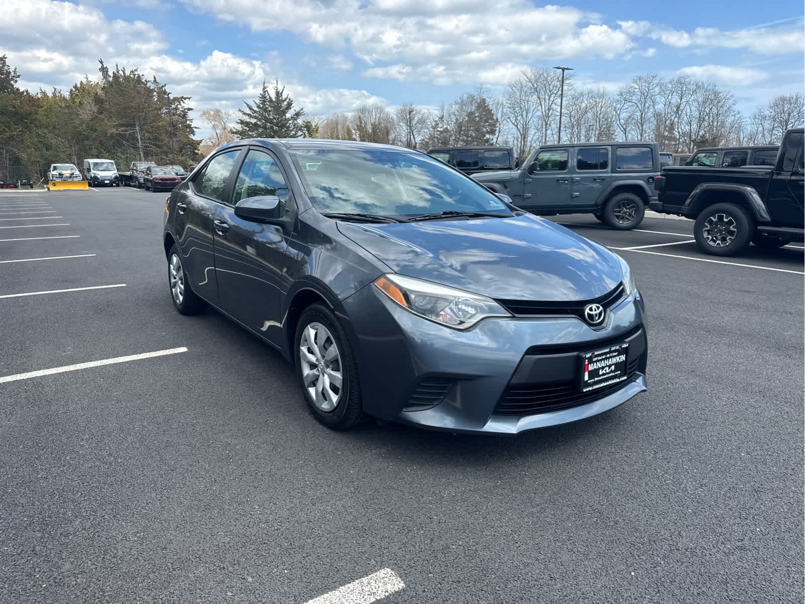 Slate Metallic 2014 Toyota Corolla LE Sedan Front-Wheel Drive Automatic