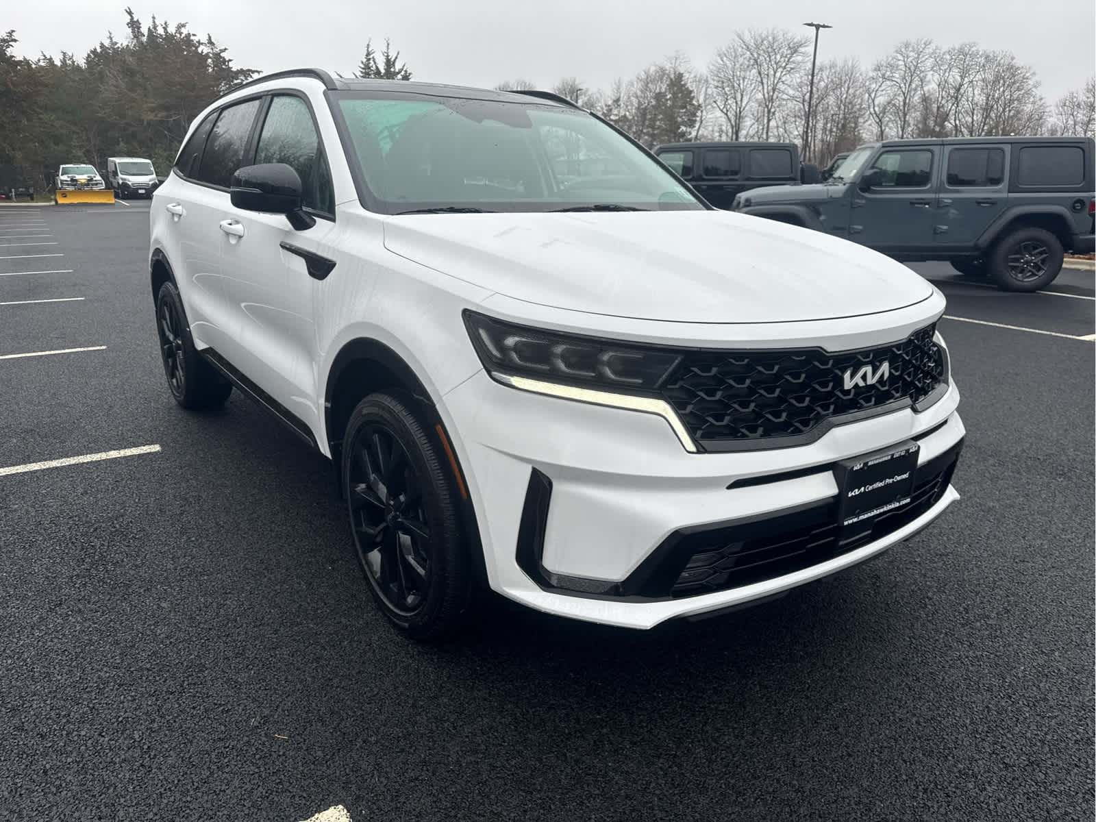 Glacial White Pearl 2022 Kia Sorento SX AWD SUV / Crossover All-Wheel Drive 8-Speed Automatic