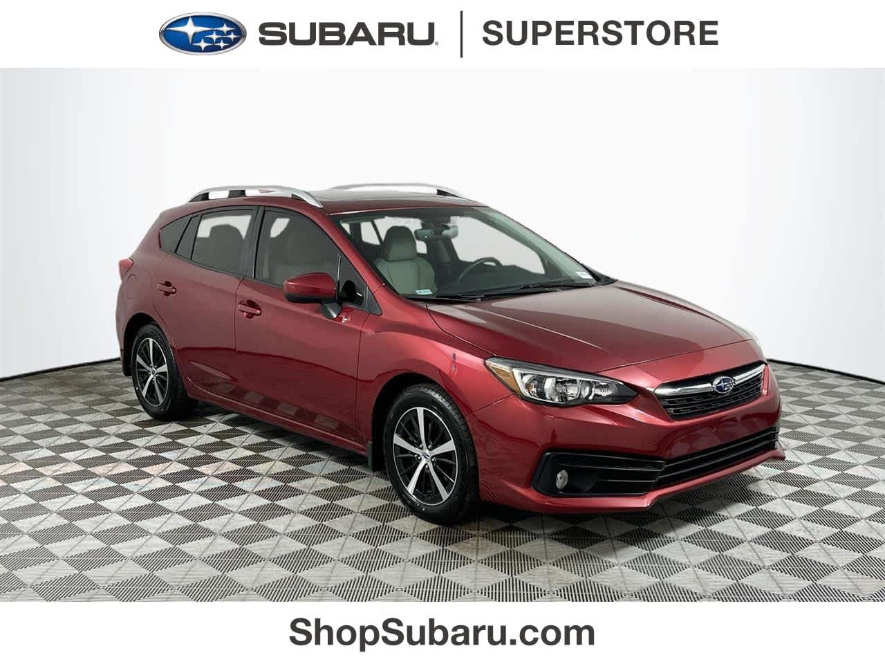 Crimson Red Pearl 2022 Subaru Impreza Premium Wagon AWD Wagon All-Wheel Drive Continuously Variable Transmission