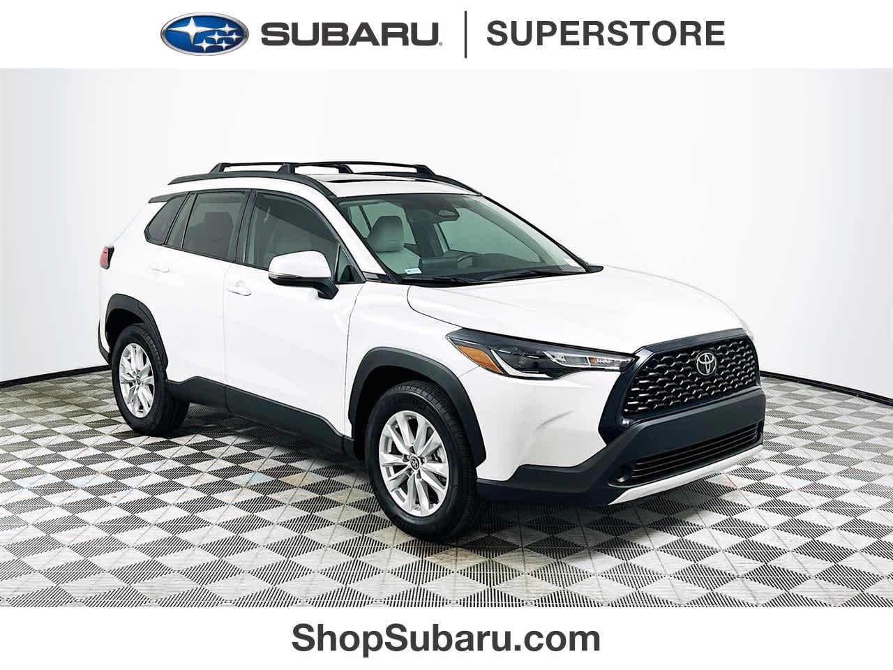 White (Wind Chill Pearl) 2024 Toyota Corolla Cross LE AWD SUV / Crossover All-Wheel Drive Continuously Variable Transmission