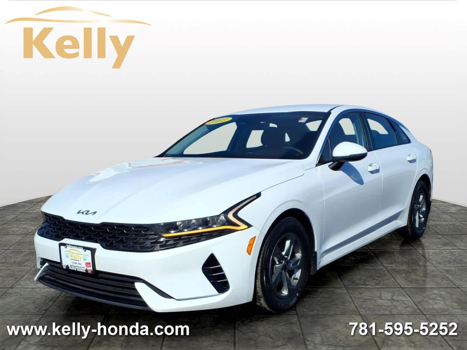 Glacial White Pearl 2023 Kia K5 LXS FWD Sedan Front-Wheel Drive 8-Speed Automatic