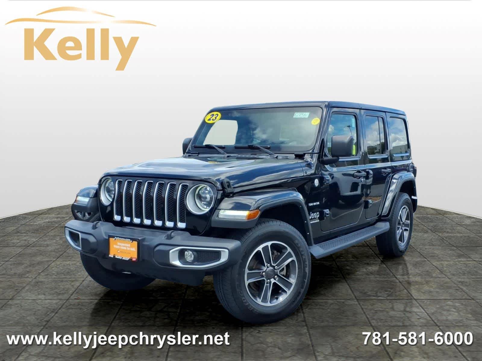 Black Clearcoat 2023 Jeep Wrangler SUV / Crossover Four-Wheel Drive 8-Speed Automatic
