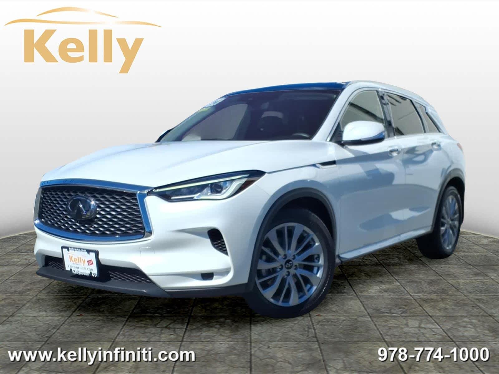 Radiant White 2024 INFINITI QX50 SUV / Crossover All-Wheel Drive Continuously Variable Transmission