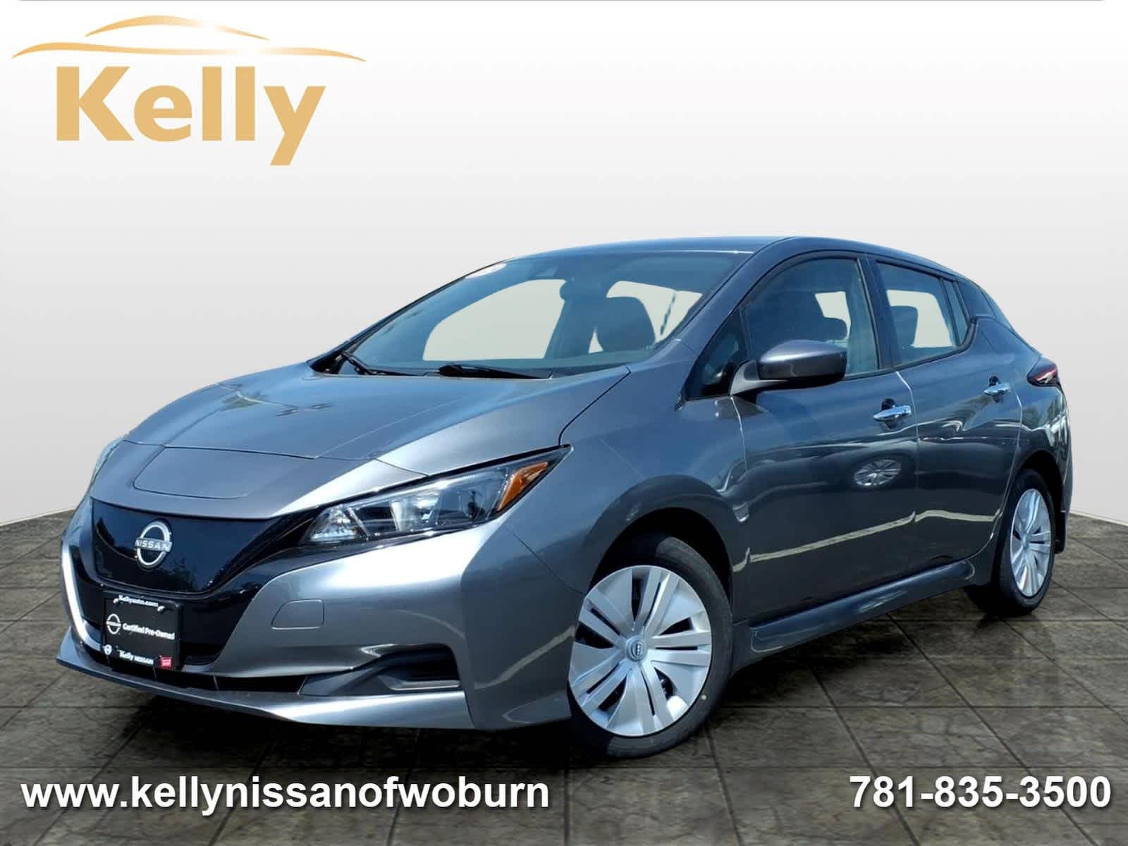 Gray (Gun Metallic) 2023 Nissan LEAF S FWD Hatchback Front-Wheel Drive 1-Speed Automatic