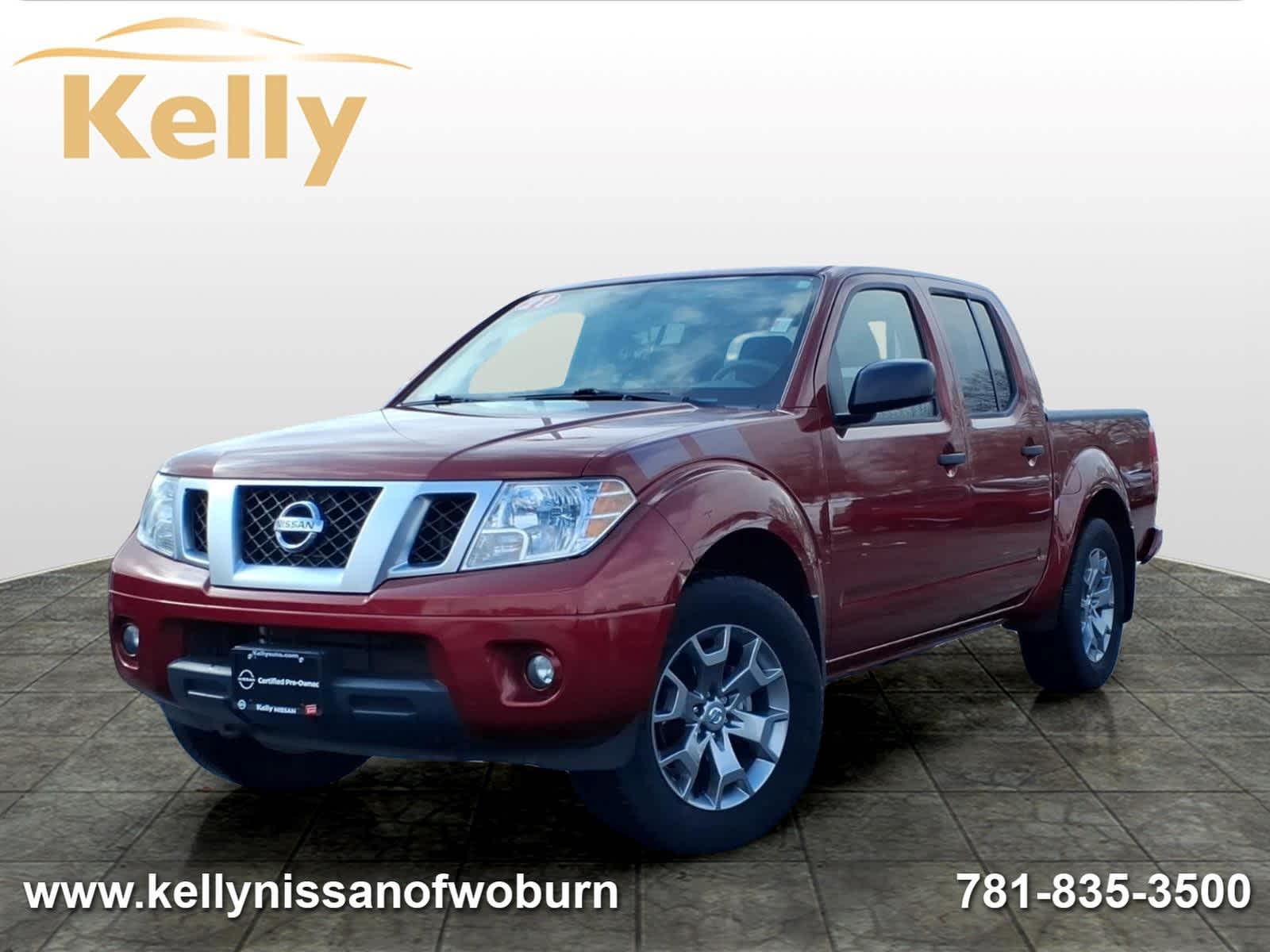 Cayenne Red Metallic 2021 Nissan Frontier SV Crew Cab 4WD Pickup Truck Four-Wheel Drive 9-Speed Automatic