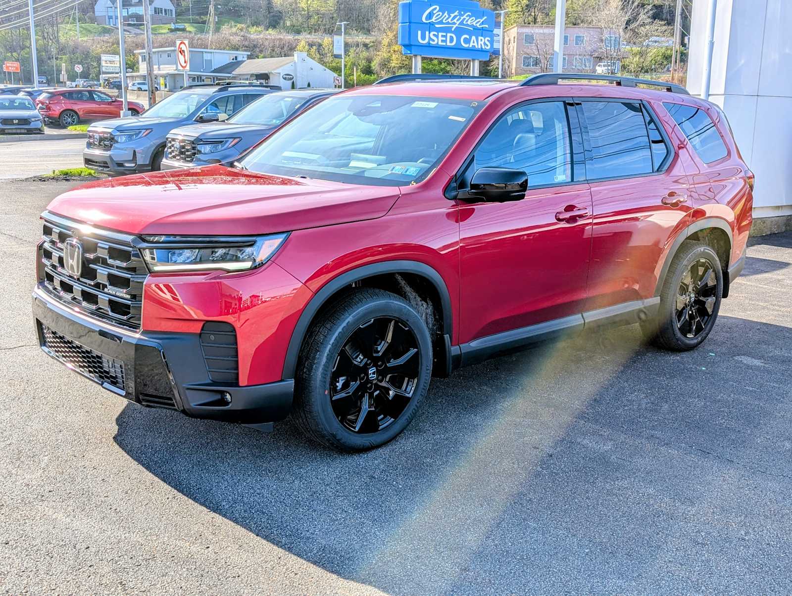 Radiant Red Metallic II 2026 Honda Pilot Black Edition AWD SUV / Crossover All-Wheel Drive Automatic