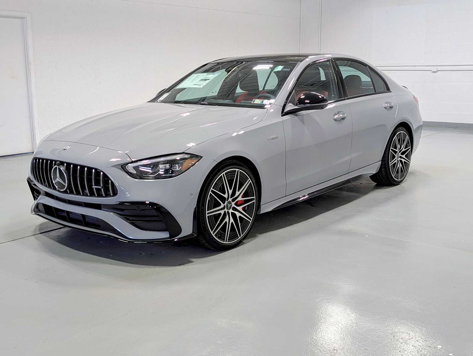 Gray (MANUFAKTUR Graphite Grey Magno) 2026 Mercedes-Benz C-Class AMG C 43 4MATIC Sedan All-Wheel Drive 9-Speed Automatic