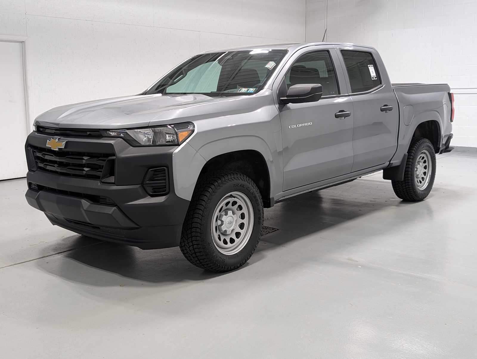 Sterling Gray Metallic 2023 Chevrolet Colorado Work Truck Crew Cab RWD Pickup Truck 4X2 8-Speed Automatic