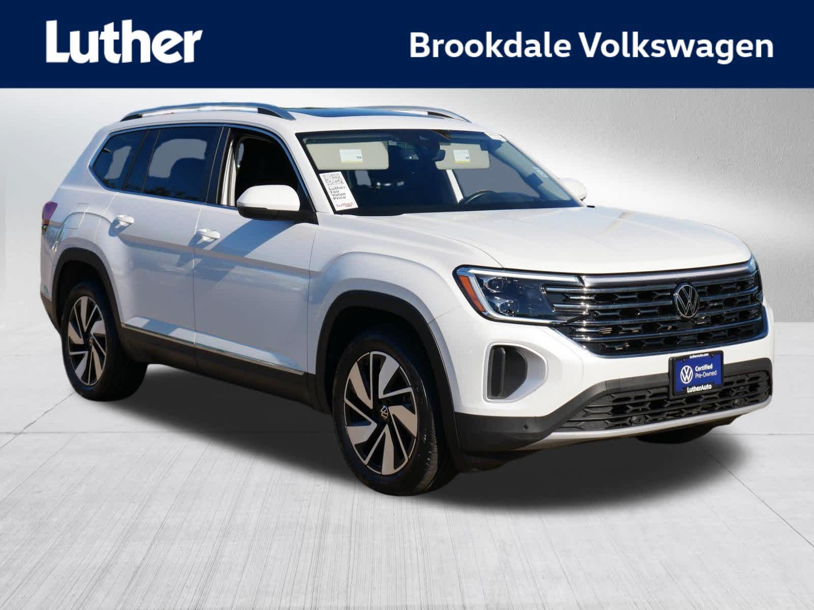 Opal White Pearl 2024 Volkswagen Atlas SUV / Crossover All-Wheel Drive 8-Speed Automatic