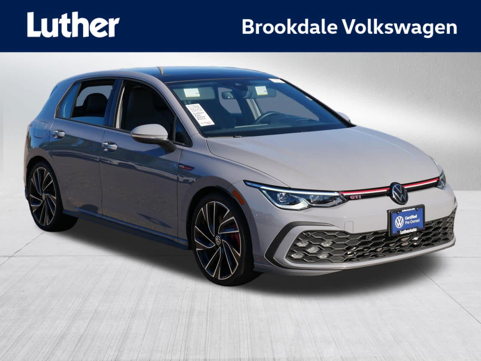 Moonstone Gray 2024 Volkswagen Golf GTI Hatchback Front-Wheel Drive 7-Speed Automatic
