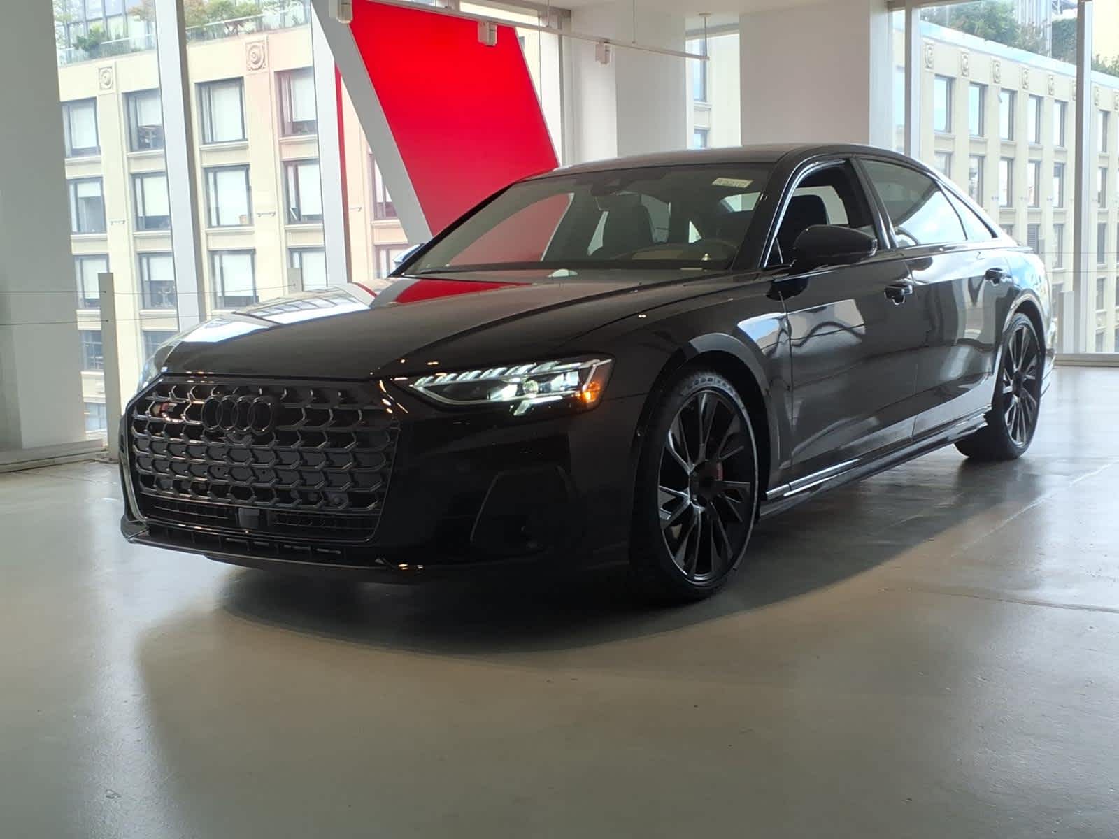 Black (MYTHOS BLK MET) 2026 Audi S8 Sedan All-Wheel Drive 8-Speed Automatic