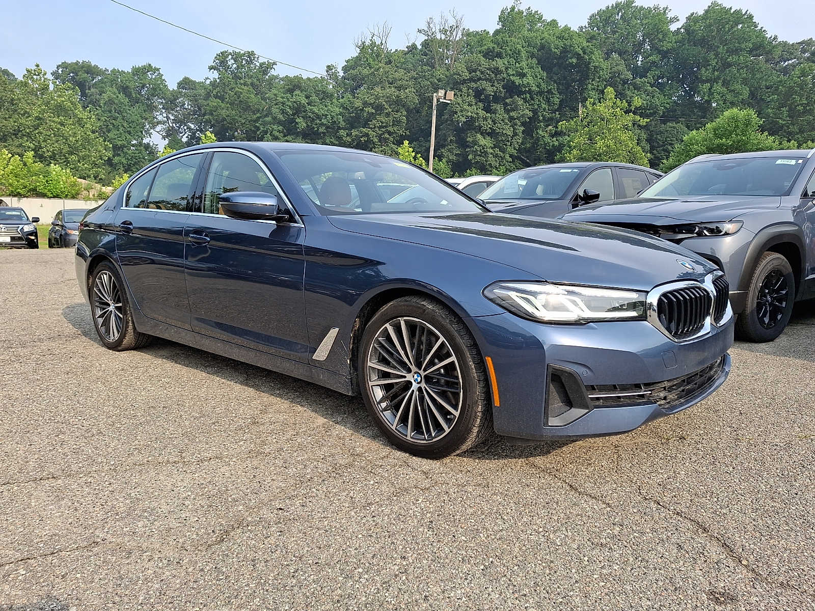 Arctic Race Blue Metallic 2023 BMW 5 Series Sedan All-Wheel Drive 8-Speed Automatic