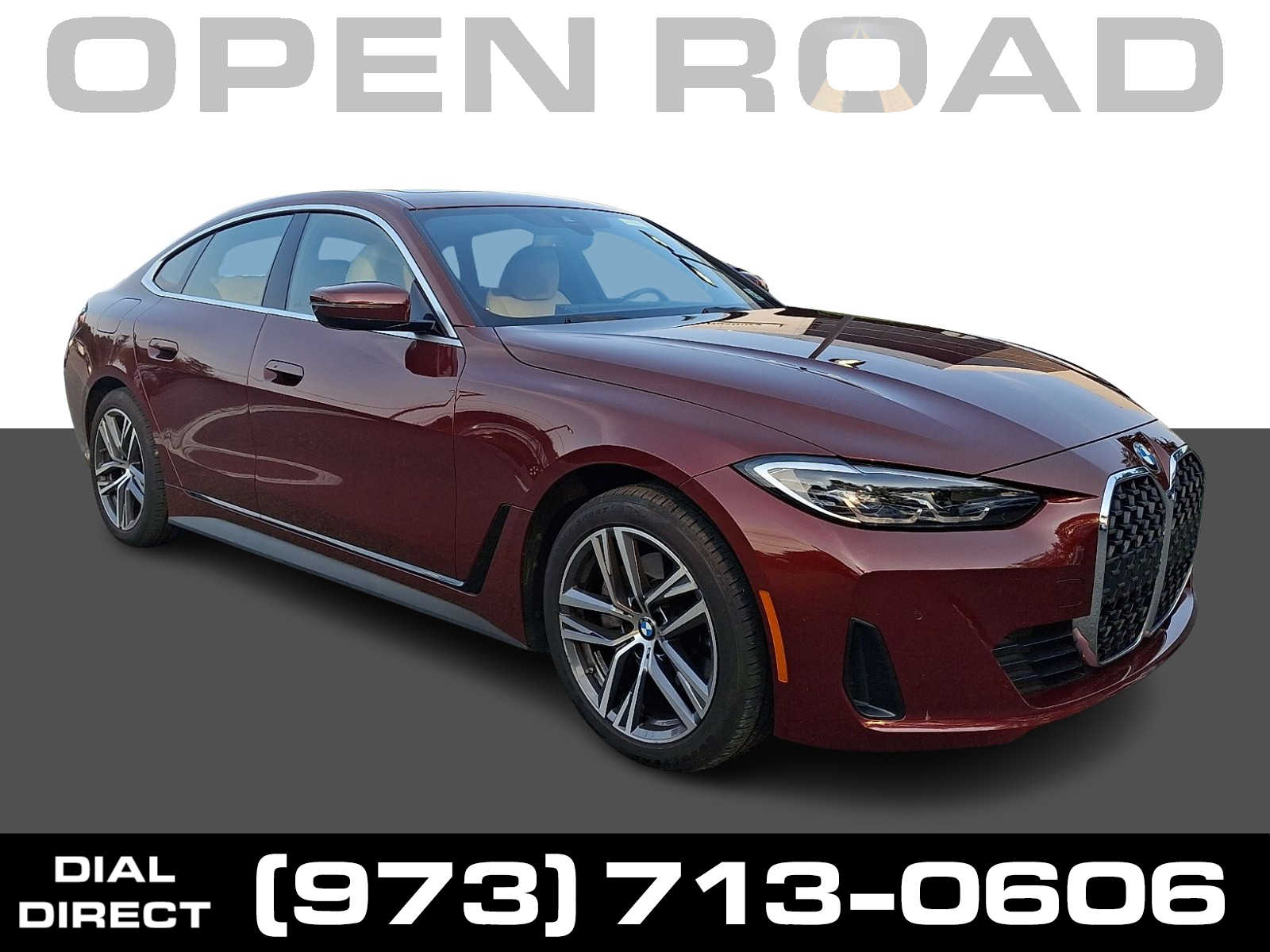 Aventurin Red Metallic 2024 BMW 4 Series Sedan All-Wheel Drive 8-Speed Automatic