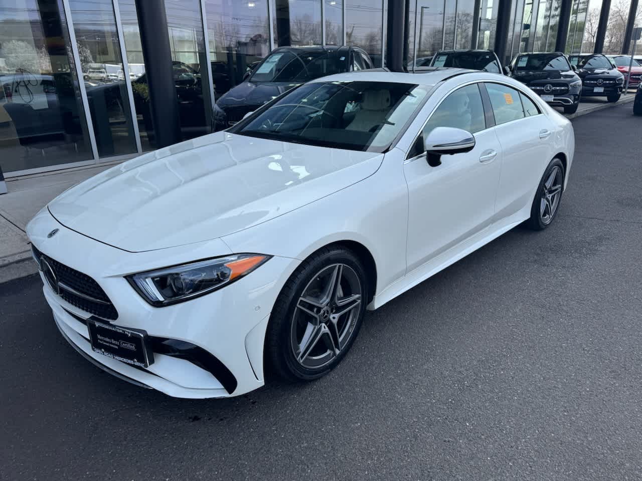 MANUFAKTUR Diamond White Bright 2023 Mercedes-Benz CLS 450 4MATIC Coupe All-Wheel Drive 9-Speed Automatic