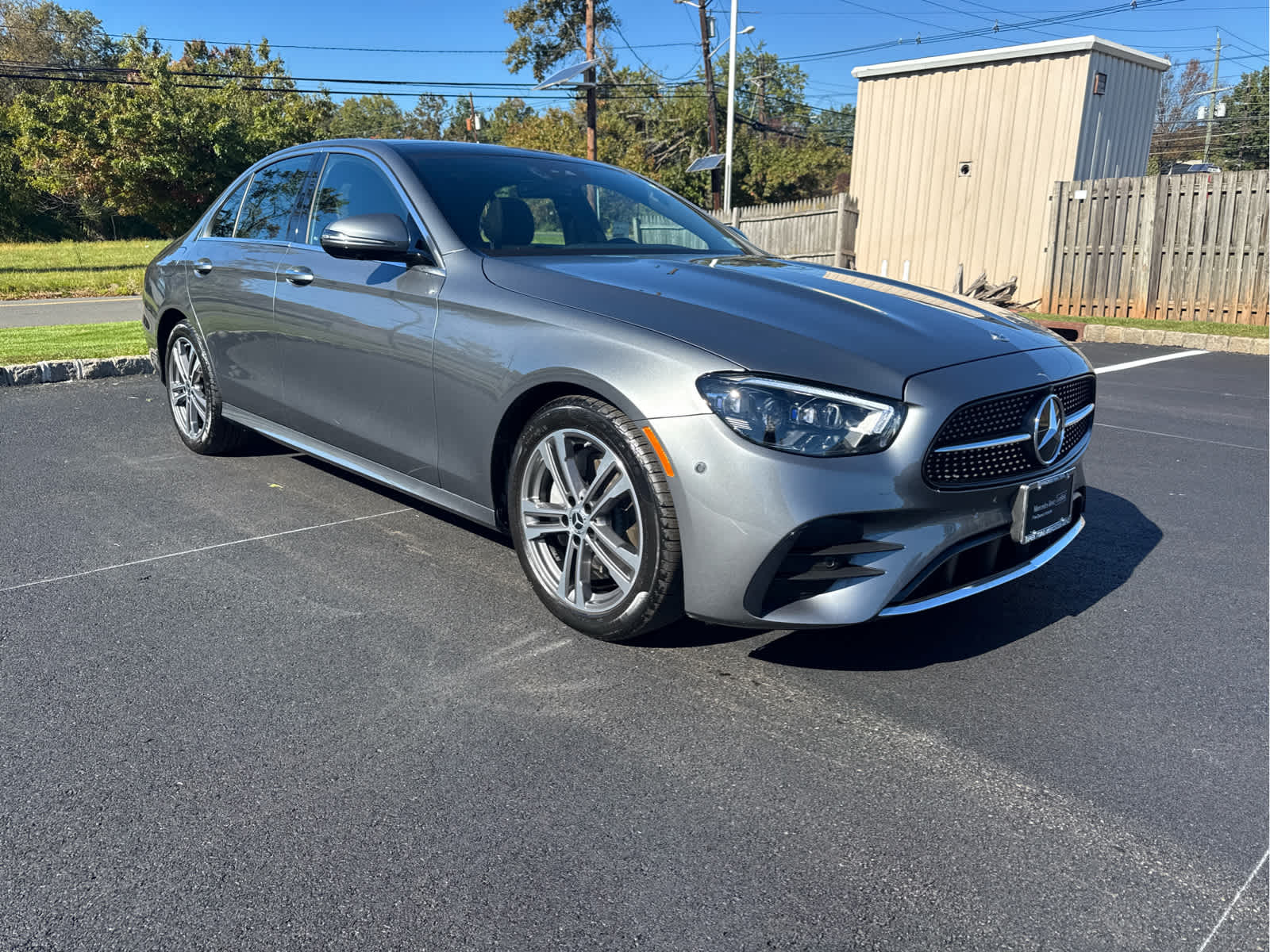 Gray (Selenite Grey Metallic) 2023 Mercedes-Benz E-Class Sedan All-Wheel Drive 9-Speed Automatic