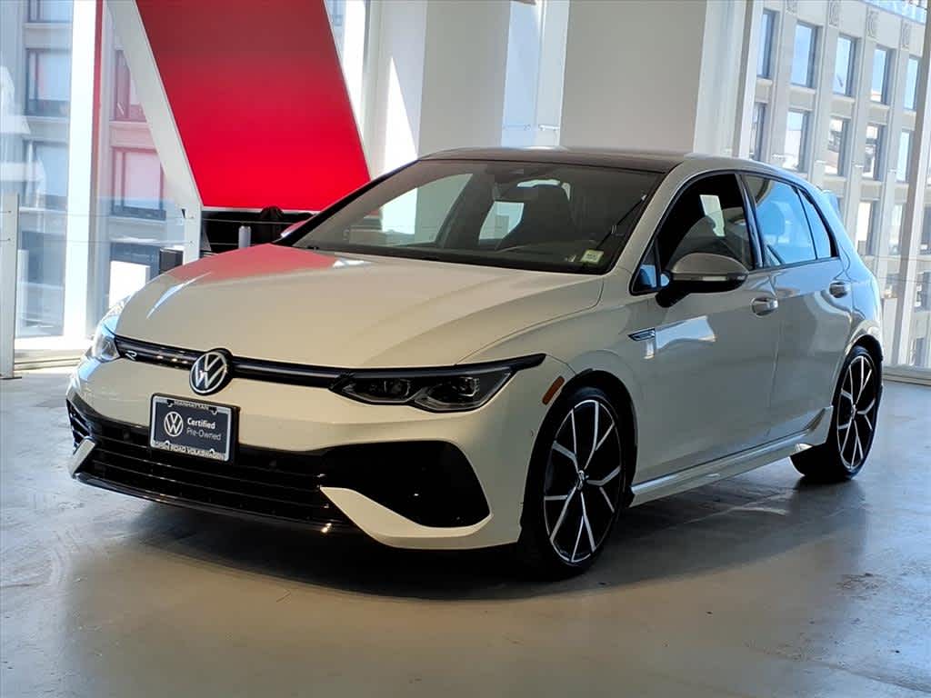 Pure White 2022 Volkswagen Golf R 2.0T 4Motion AWD Hatchback All-Wheel Drive 6-Speed Manual
