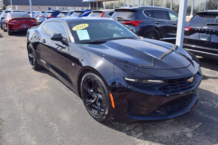 2021 Black Chevrolet Camaro 1LT RWD Sedan