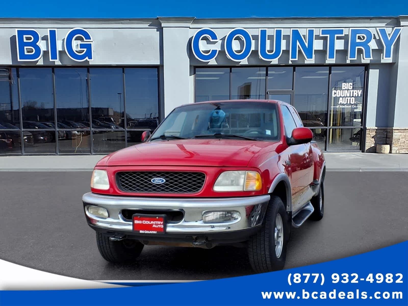 Bright Red (CC) 1997 Ford F-150 Pickup Truck Four-Wheel Drive 4-Speed Automatic