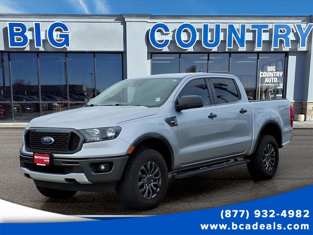 Iconic Silver Metallic 2020 Ford Ranger Pickup Truck Four-Wheel Drive Automatic